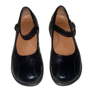 Dansko Black Leather Mary Janes